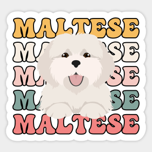 Maltese Dog Sticker